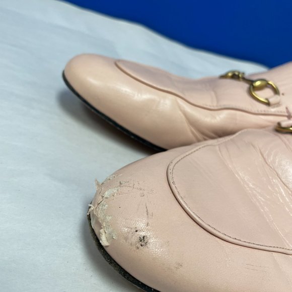 Gucci Vintage "Pink" Princetown Leather Mules - Size 39 (8.5) - Picture 4 of 8